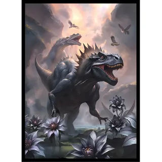(Schwarzer Lotus-Dinosaurier) – 100 ct matte TCG/MTG Kartenkunsthüllen von Ai Armor