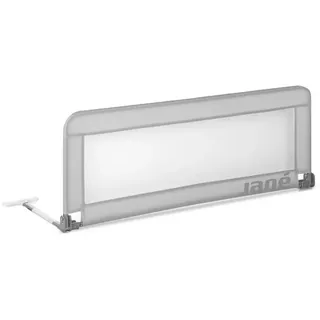 Jané Klappbares Kinderbettgitter 110 cm, Extra Hoch, Atmungsaktiv, inkl. Transporttasche, Grau