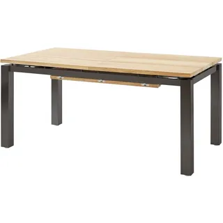 Diamond Garden Porto Ausziehtisch Edelstahl/Recycled Teak