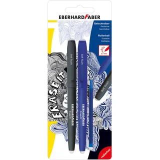 Eberhard Faber 582103 - Gelschreiber radierbar, Erase It, 2 Gelroller inkl. Ersatzmine