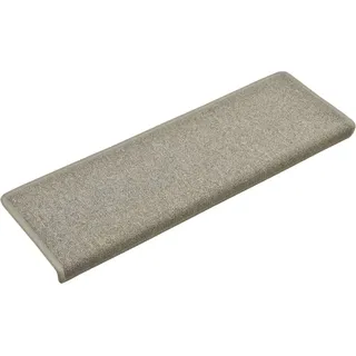 Stufenmatten 15 Stk. 65x21x4 cm Hellgrau Rechteckiger Rand - Grau, Hellgrau