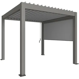 Biohort Sonnenschutzrollo zu Pergola 10 x 235 x 327 cm Quarzgrau-Metallic