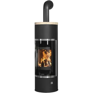 Oranier | Kaminofen | Arena Aqua 2.0 | 8,5 kW | Schwarz, Top Sandstein