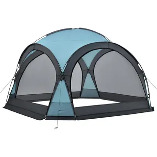 pro.tec Kuppelpavillon Grästorp 3,45 x 3,45 m Hellblau