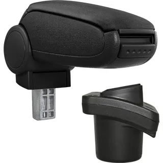 [pro.tec]® Citroen C2 (BJ 2003–2009) Mittelarmlehne Stoff schwarz Armlehne Auto KFZ