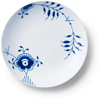 Royal Copenhagen Blue Fluted Mega Speiseteller Ø 25cm Porzellan Weiß-Blau, 1016905