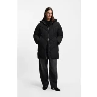 BOSS für Damen. 50548027 Piapolly Mantel schwarz (XXL), Lässig, Polyester