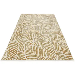 Esprit »Victoria ESP-21078« rechteckig 7 mm Höhe Moderner Design Kurzflorteppich mit Fransen, Wohnzimmer,