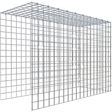 Bild Gabione, silbergrau, Maschenweite 5 cm x 5 cm,