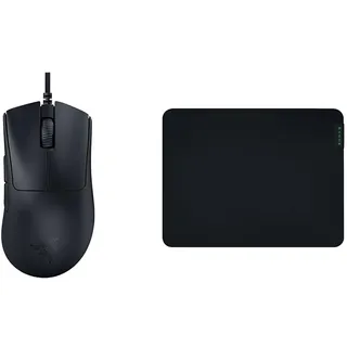 Razer DeathAdder V3 - Ergonomische Esports Maus & Gigantus V2 Medium - Weiches Gaming-Mauspad