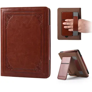 Kindle Paperwhite 2024 Hülle 7" (12. Generation) mit Kickstand & Handschlaufe Auto Wake/Sleep, Kindle Colorsoft Signature Edition 2025, Kickstand Smart Cover Case mit Kartenfach