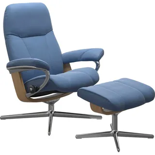 Stressless Stressless® »Consul«, mit Cross Base, Größe S, M & L, Holzakzent Eiche