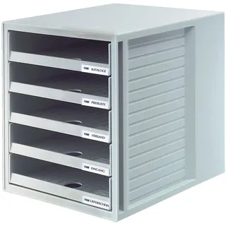 HAN Schubladenbox 35,5 x 32,5 x 35 cm 5-tlg. lichtgrau