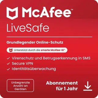 McAfee LiveSafe 2019 Unlimited ESD Win Mac Android iOS