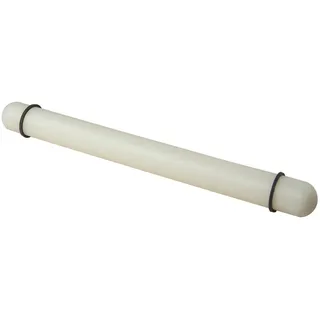 RBV Birkmann Easy Baking, Ausrollstab, 40 cm, weiß, mit Distanzringen aus Silikon, aus lebensmittelechtem Kunststoff