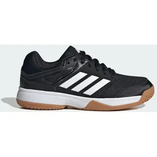 adidas Speedcourt Indoor Kids Shoes, Core Black/Cloud White/Gum, 34 EU