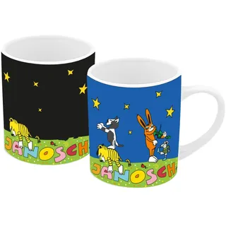 Geda Labels Farbwechseltasse Janosch Sternenhimmel 0,25 l Schwarz