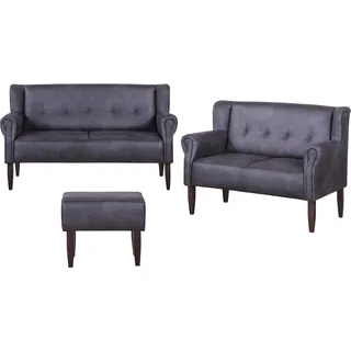 Home Affaire Couch Mikrofaser 2-Sitzer Grau