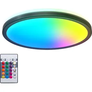 B.K.Licht LED Deckenleuchte Panel Dimmbar RGB Farbwechsel Deckenlampe indirektes Licht 15W