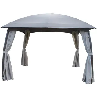 LECO Milena 3,3 x 3,3 m inkl. 4 Seitenteile Grau