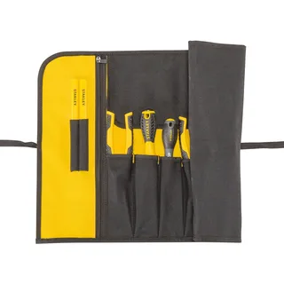 Stanley Rolltasche 1-93-601 (64 x 38.5 x 2 cm, Robustes 600 x 600 Denier Cordura-Nylon, 12 Fächer, inkl. großer Dokumententasche sowie Stifthalter, unbestückt)