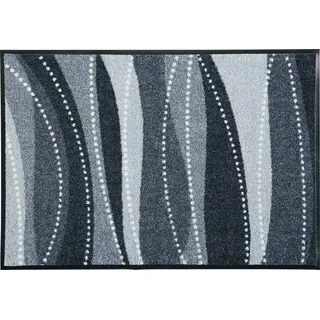 Erwin Müller Fußmatte Saarburg, Schmutzfangmatte, Sauberlaufmatte grau Größe 80x150 cm - rutschfest, langlebig, pflegeleicht, für Fußbodenheizung geeignet, ca. 7 mm Höhe