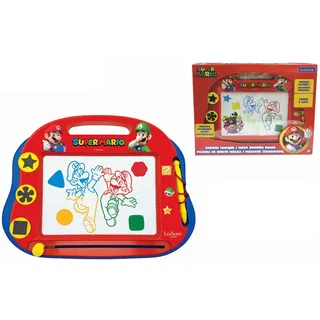 Lexibook, Nintendo Super Mario, Magische magnetische Zeichentafel, Magnettafel für Kinder, künstlerisches kreatives Spielzeug für Mädchen und Jungen, Stift und Magnete, Blau/Rot, CRNI550LXB