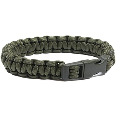 Mil-Tec Paracord Armband Unisex – Erwachsene Armband-16370201 Armband, Oliv, L