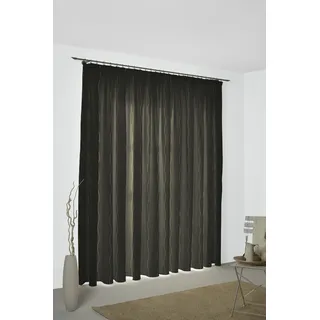 Vorhang WIRTH "Sepino" Gr. 2, braun, B:132cm H:175cm, Jacquard, Baumwolle, Polyester, Gardinen, Vorhang