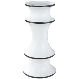 Gilde "Vase Lujo schwarz; weiß H. 41 cm, Vase, Lujo, minimalistisch, elegant, zeitlos, urban, Premium,