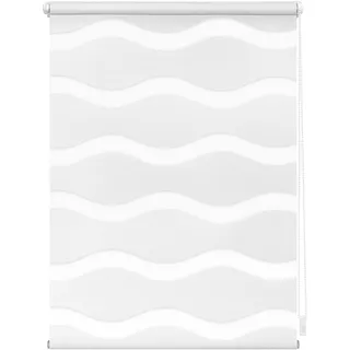 Lichtblick Doppelrollo Blickdicht ohne Bohren Weiß 60 cm x 150 cm (B x L) | Duo Rollo, Rollos für Fenster ohne Bohren, Doppelrollo Klemmfix ohne Bohren, Welle, Klemmträger-Montage, Sichtschutz