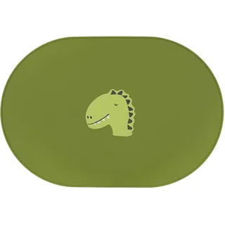 Trixie Mr. Dino Silikon-Tischset, rutschfest, weich, langlebig und leicht zu reinigen, perfekt für Entwöhnung, Mahlzeiten und Spielzeit, umweltfreundlich und sicher