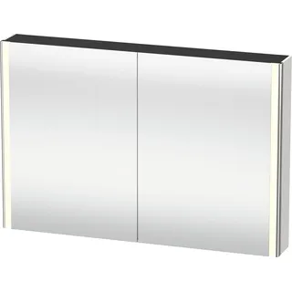 Duravit XSquare Spiegelschrank mit LED- Beleuchtung, 1200x800x155mm, XS7114036360000, Farbe: Weiß Seidenmatt Lack