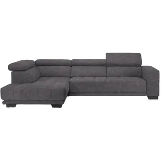 Xora Ecksofa , Grau , Metall , Ottomane links, L-Form , 301x207 cm , Typenauswahl, Fußauswahl, Stoffauswahl, Sitzqualitäten, seitenverkehrt erhältlich, Bettfunktion erhältlich, Hocker erhältlich, Rücken echt, individuell planbar , Wohnzimmer, Sofas & Couches, Wohnlandschaften, Ecksofas