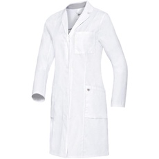 Bild von Med Coats 1754-130-0021 Arztkittel für Damen - Langärmelig - Reine Baumwolle - Normale Passform - Größe: 48n - Farbe: weiß
