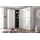 Drehtürenschrank Malta 45 x 185 x 40 cm Weiß