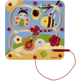 Eichhorn 100006844 - Magnetisches Schiebespiel mit Drehfunktion, ideales Beschäftigungsspiel für Unterwegs, Geschicklichkeitsspielzeug aus 100% FSC zertifiziertem Buchenholz, ab 3 Jahren