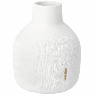 räder Design Vase Gräser im Wind – Bildergeschichten – Hochwertige Porzellanvase mit Hoch-Relief & Gold-Decal – Edle Blumenvase 15 cm