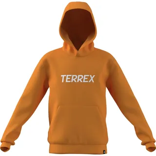 adidas Unisex Kids Terrex Kids Multi Logo Hoodie, Pure Tangerine, 11-12 Years