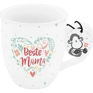 Sheepworld Tasse Beste Mama Herz-Design Porzellan 400 ml spülmaschinen- und mikrowellengeeignet