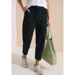 Stoffhose CECIL "Style Scarlett", Damen, Gr. 30, Länge 28, palm breeze grün, Web, Obermaterial: 62% Baumwolle, 34% Lyocell, 4% Elasthan, unifarben, normal lang, Hosen Stoffhose