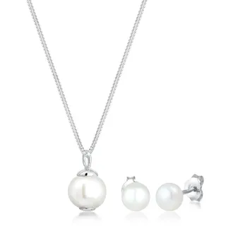 Elli Süßwasserperlen Weiß 925 Sterling Silber« (), silberfarben