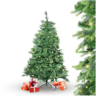 Gartenpirat Künstlicher Weihnachtsbaum BonTree Tanne 180 cm mit Beleuchtung 210 LED warmweiß Christbaum künstlich