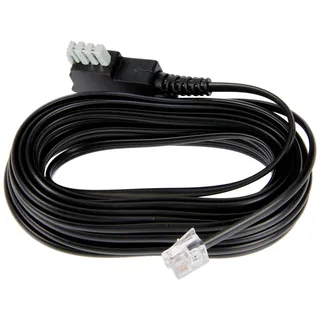 goobay 50307 TAE-N Anschlusskabel (International), TAE-N-Stecker auf RJ11-Buchse (6P2C), schwarz, 6m