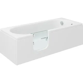 CASCADE Badewanne mit Tür/Seniorenbadewanne 169,5x70cm Ausführung Links