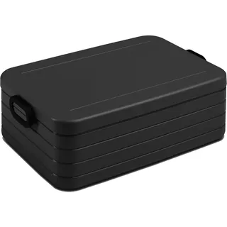 Mepal - Lunchbox Take a Break XL - Brotdose To Go - Für 6 Sandwiches oder 12 Brotscheiben - Meal Prep Box - Essensbox mit Unterteilung - Spülmaschinenfest - 2000 ml - Nordic Black