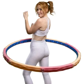 HOOPOMANIA Vital Hoop [2,6 kg] Hula Hoop Reifen mit Massagenoppen Hullahoop Erwachsene