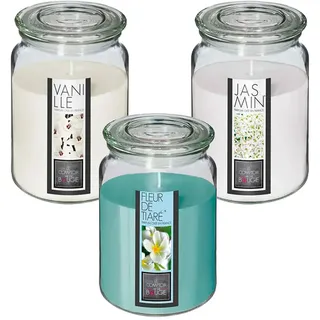 Wellhome Duftkerzen Aus Glas Mit Jasmin-vanille-und Tiaréblütenduft 3 Einheiten - Multicolor - One Size