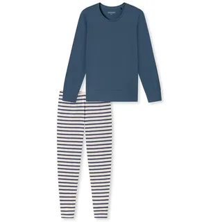 Schiesser Damen Schlafanzug lang mit Bündchen Baumwolle - Nightwear