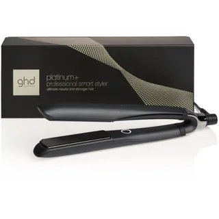 ghd platinum+ black - Intelligenter professioneller Haarglätter, weniger Haarbruch, mehr Glanz und Farbschutz, Ultra-Zone-Technologie, optimale Kämmtemperatur 185oC homogen